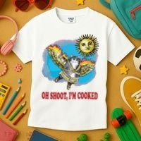Oh Shoot Im Cooked Kids T-Shirt thumb 3