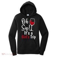 Oh Sip! It's A Girls Trip Funny Wine Party Women's Hoodie thumb 0
