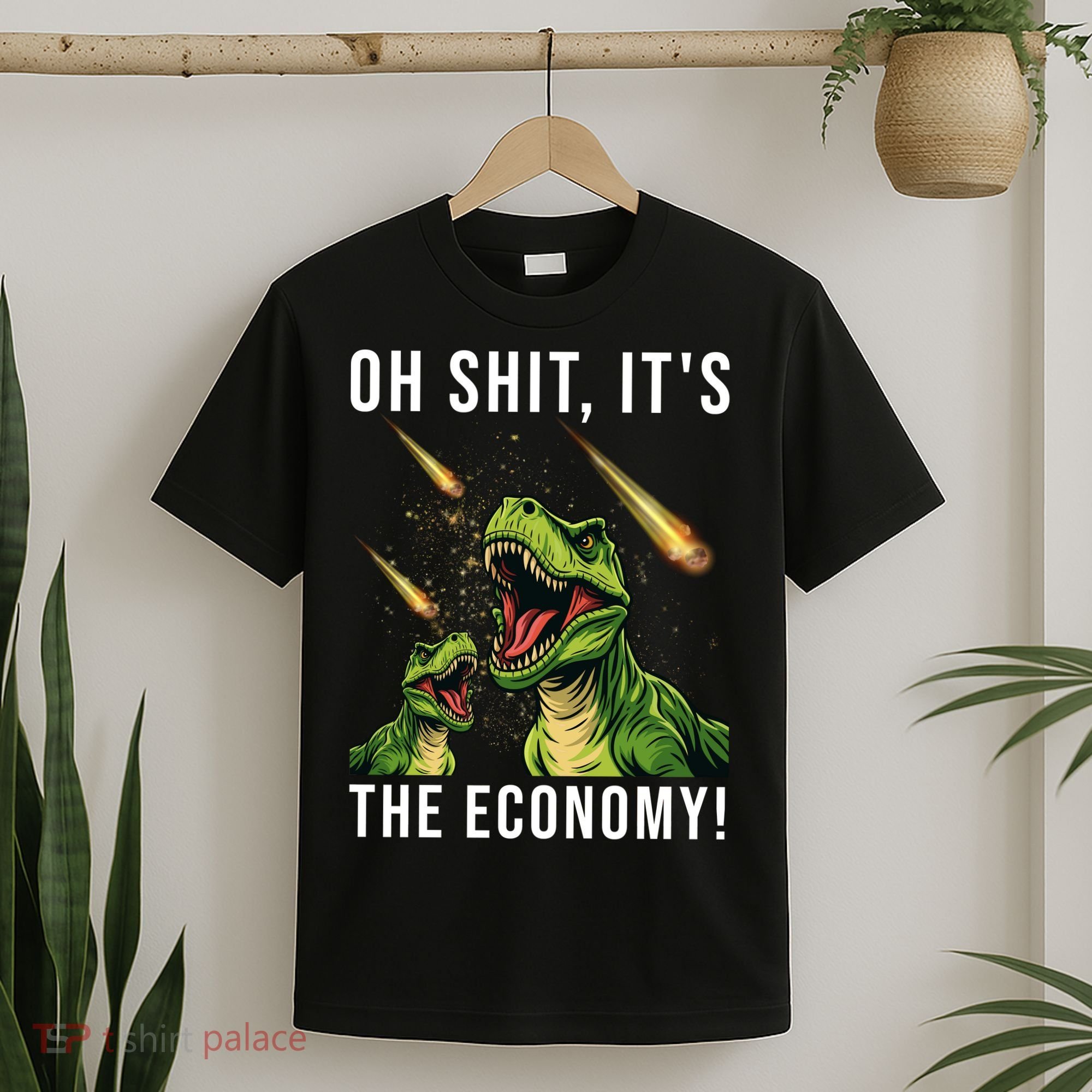 Oh Shit Its The Economy T-Rex T-Shirt