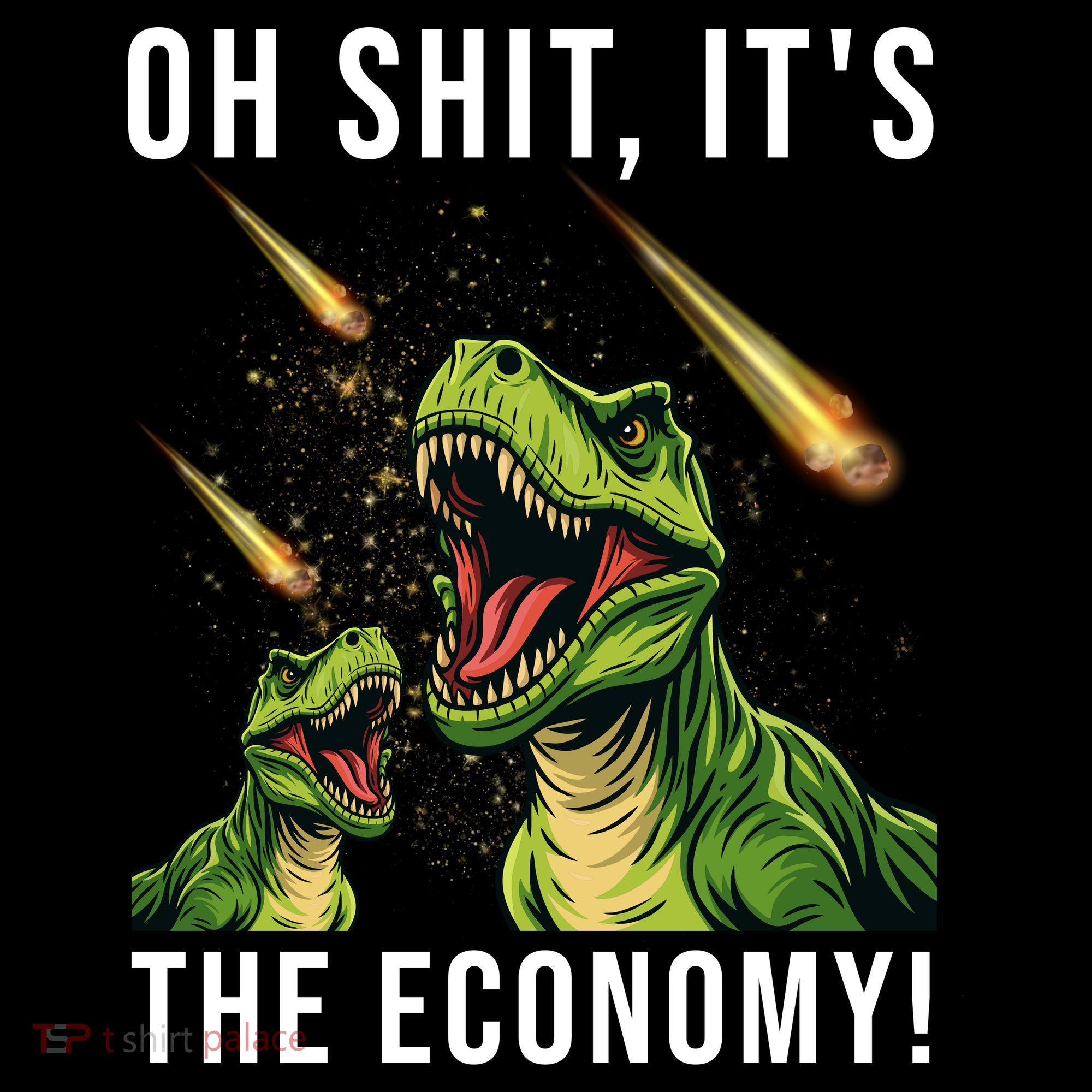 Oh Shit Its The Economy T-Rex Bucket Hat
