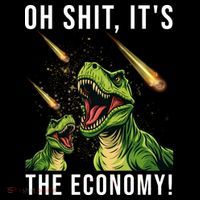 Oh Shit Its The Economy T-Rex Ornament thumb 1