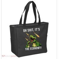 Oh Shit Its The Economy T-Rex Tote Bag thumb 2