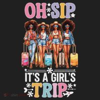 Oh Sip ItS A Girl Trip Women's Sweatshirt thumb 2
