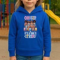 Oh Sip ItS A Girl Trip Kids Hoodie thumb 3