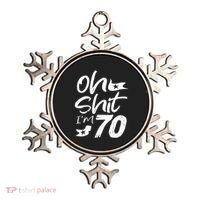 Oh Shit IM 70 Year Old Birthday 70th Bday Party Ornament thumb 0