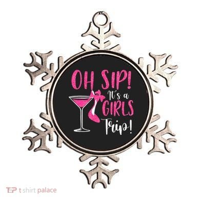 Oh Sip It's A Trip Fun Wine Party Hight Heel Ornament