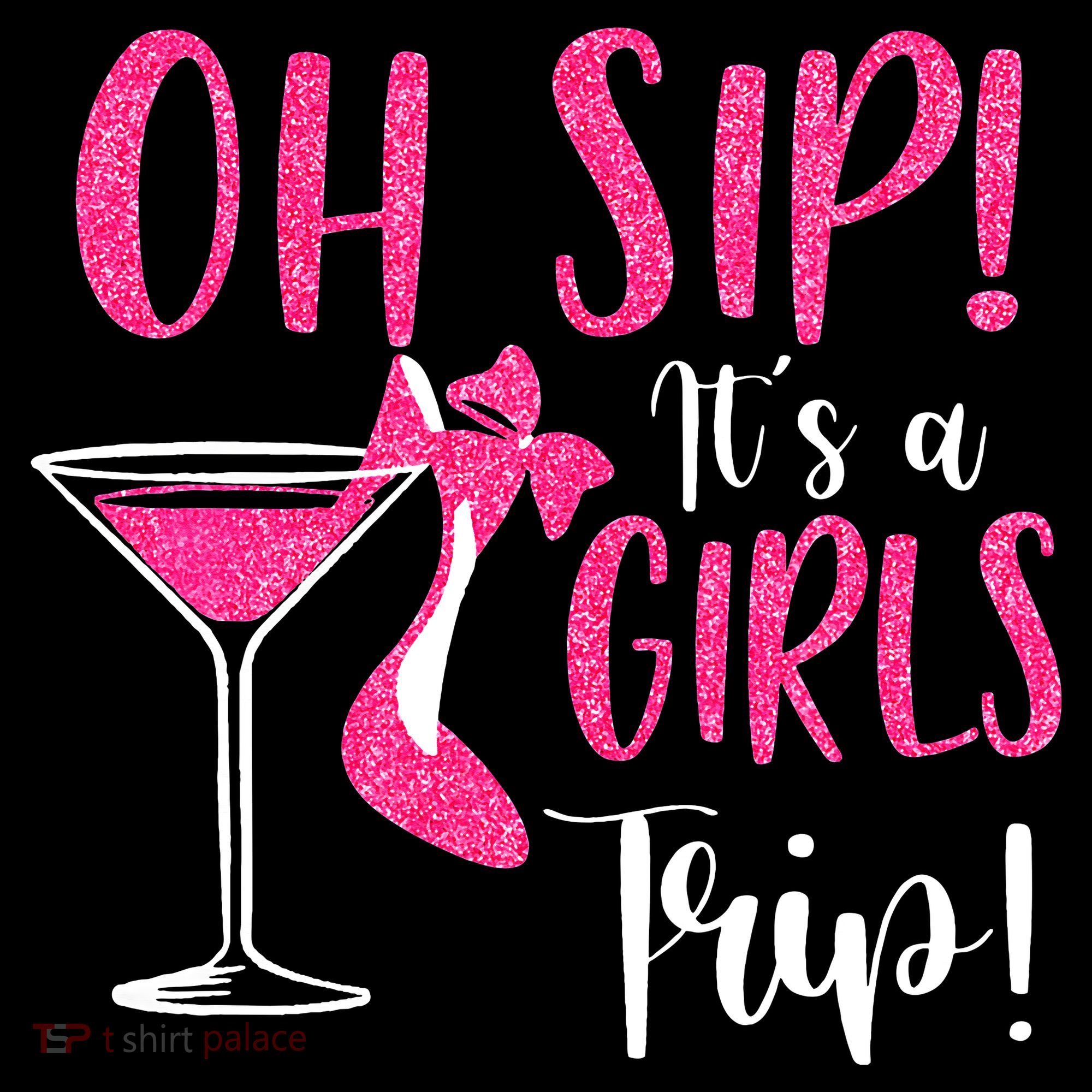 Oh Sip It's A Trip Fun Wine Party Hight Heel Ornament