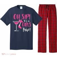 Oh Sip It's A Trip Fun Wine Party Hight Heel Pajama Set thumb 0