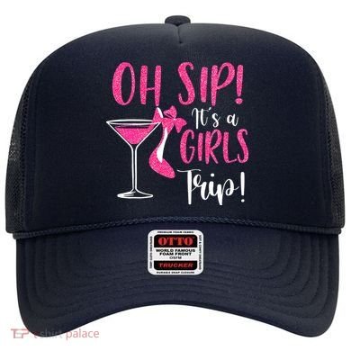 Oh Sip It's A Trip Fun Wine Party Hight Heel Hat