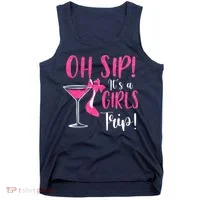 Oh Sip It's A Trip Fun Wine Party Hight Heel Tank Top thumb 0