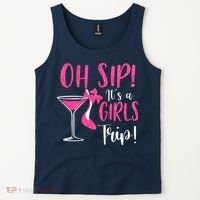 Oh Sip It's A Trip Fun Wine Party Hight Heel Tank Top thumb 2