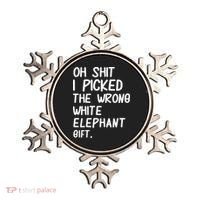 Oh Shit I Picked The Wrong White Elephant Gift Ornament thumb 0