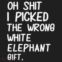 Oh Shit I Picked The Wrong White Elephant Gift Golf Towel thumb 3