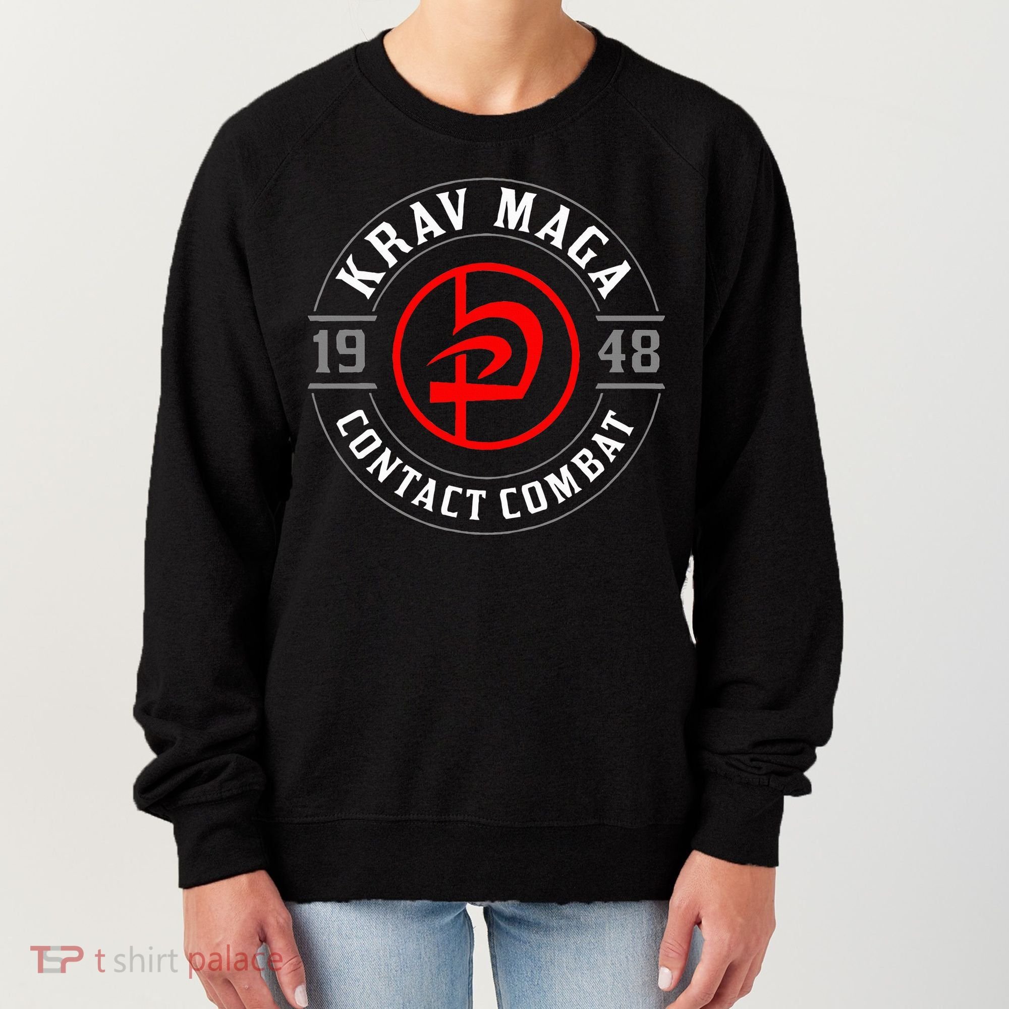 Old School Krav Maga Hebrew Symbol Logo Women's Sweatshirt