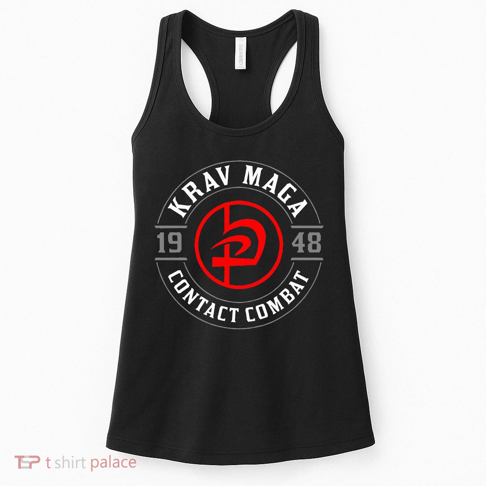 Old School Krav Maga Hebrew Symbol Logo Women's Tank Top