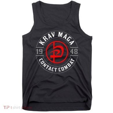 Old School Krav Maga Hebrew Symbol Logo Tank Top