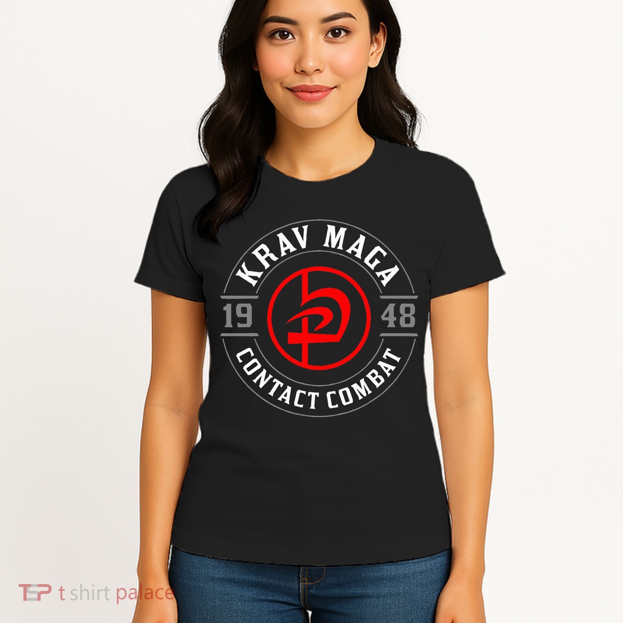 Old School Krav Maga Hebrew Symbol Logo Women's T-Shirt