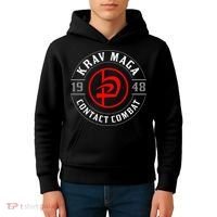 Old School Krav Maga Hebrew Symbol Logo Kids Hoodie thumb 4