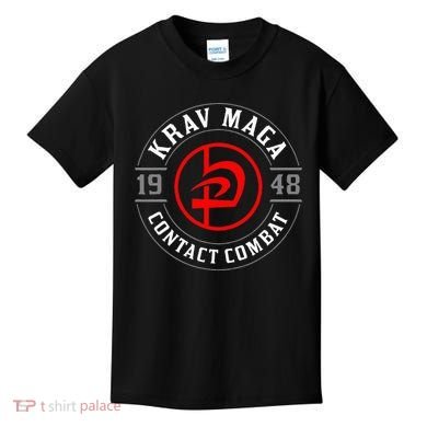 Old School Krav Maga Hebrew Symbol Logo Kids T-Shirt
