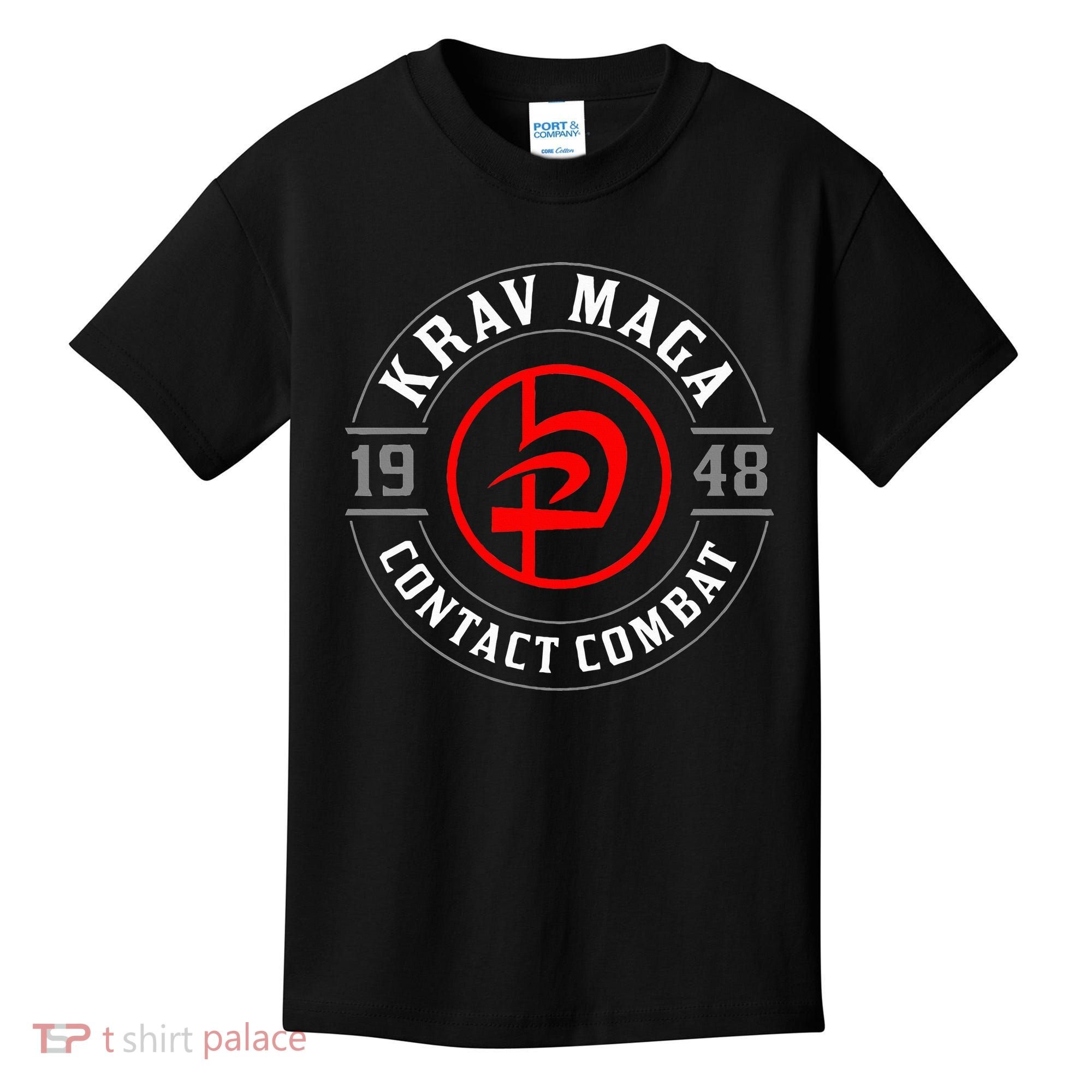 Old School Krav Maga Hebrew Symbol Logo Kids T-Shirt