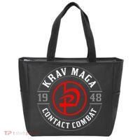 Old School Krav Maga Hebrew Symbol Logo Tote Bag thumb 0
