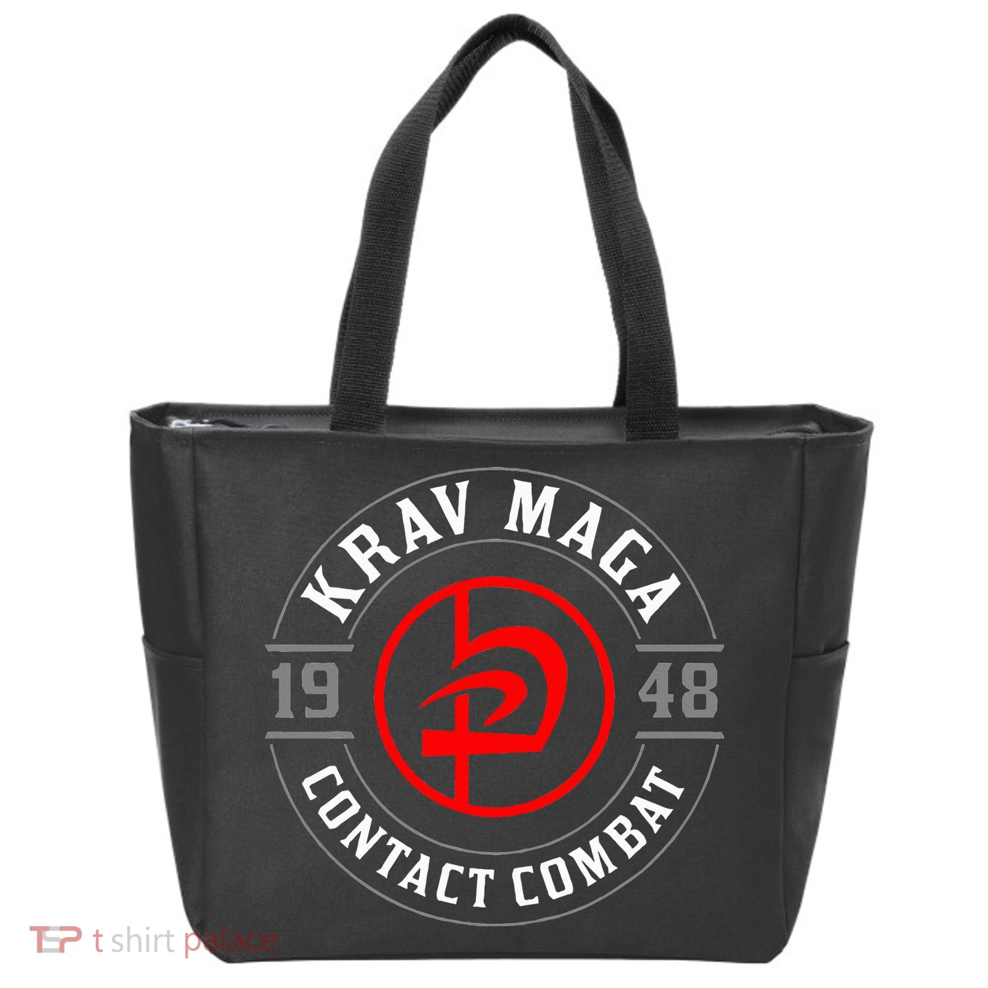 Old School Krav Maga Hebrew Symbol Logo Tote Bag