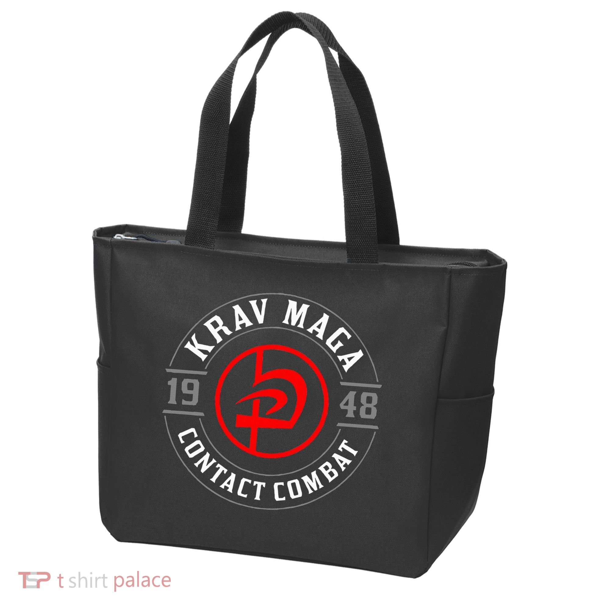 Old School Krav Maga Hebrew Symbol Logo Tote Bag