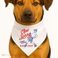Ope Sorry Lemme Sneak Right Past Ya USA-Made Doggie Bandana thumb 1