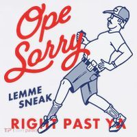 Ope Sorry Lemme Sneak Right Past Ya Women's Long Sleeve Shirt thumb 2
