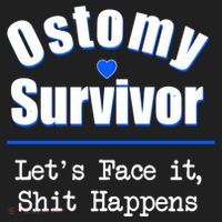 Ostomy Survivor Lets Face It Shit Happens Colon Cancer Great Gift Beanie thumb 2