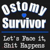 Ostomy Survivor Lets Face It Shit Happens Colon Cancer Great Gift Women's Hoodie thumb 2