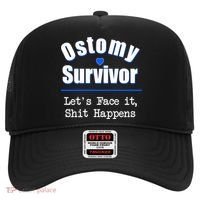 Ostomy Survivor Lets Face It Shit Happens Colon Cancer Great Gift Hat thumb 0