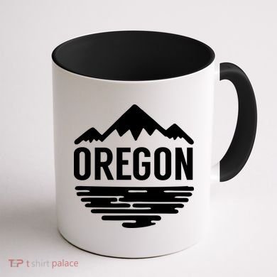 Oregon Simple Logo Coffee Mug back