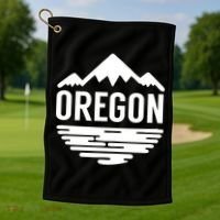 Oregon Simple Logo Golf Towel thumb 1