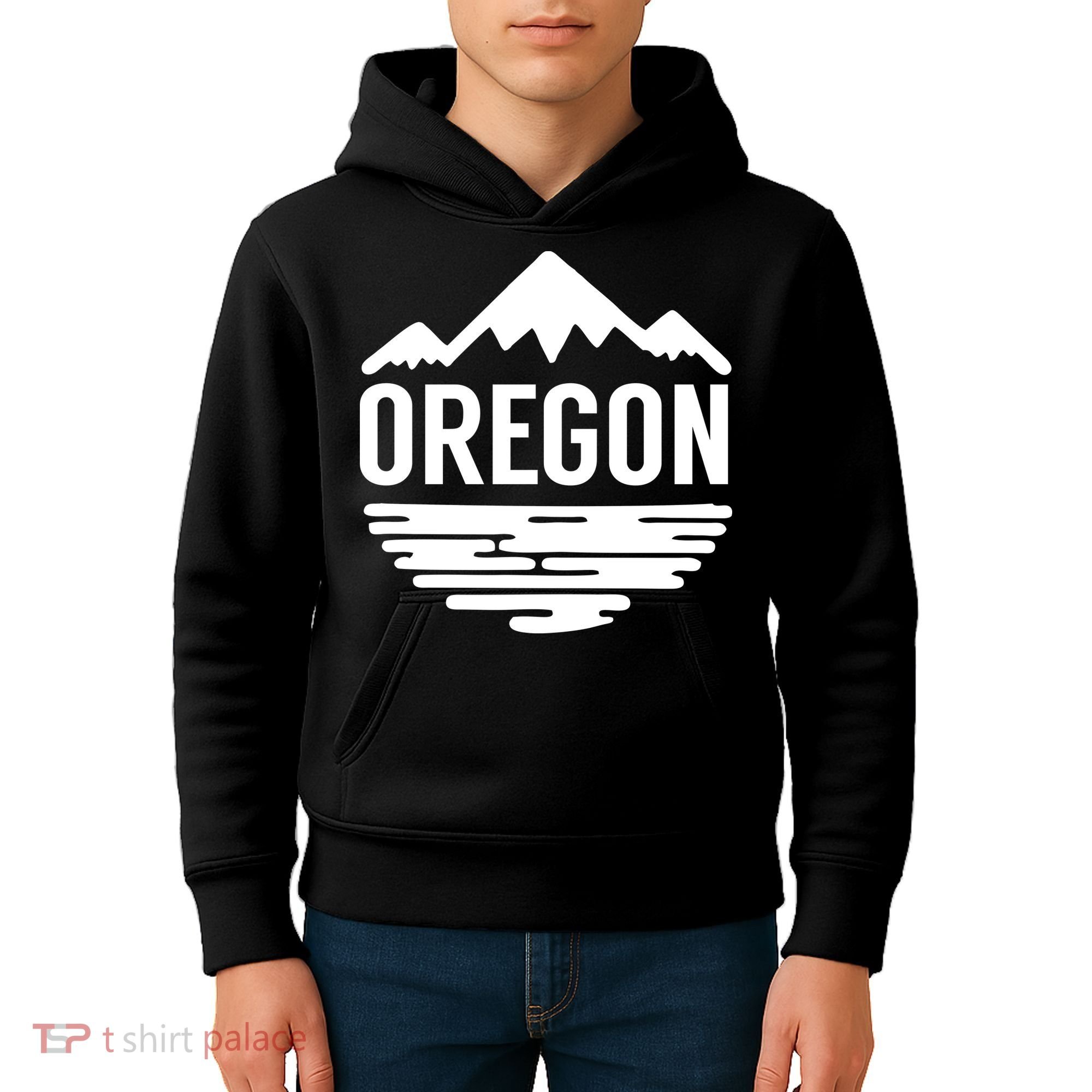 Oregon Simple Logo Kids Hoodie