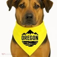 Oregon Simple Logo USA-Made Doggie Bandana thumb 1