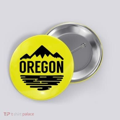 Oregon Simple Logo Button