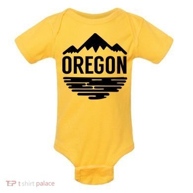 Oregon Simple Logo Baby Bodysuit
