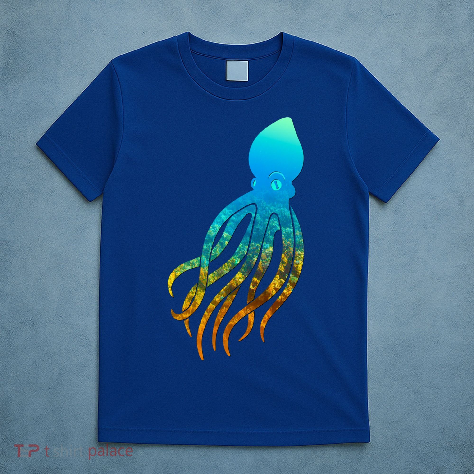 Octopus Squid Lovers Silhouette Earth Day And Ocean Week Gift T-Shirt