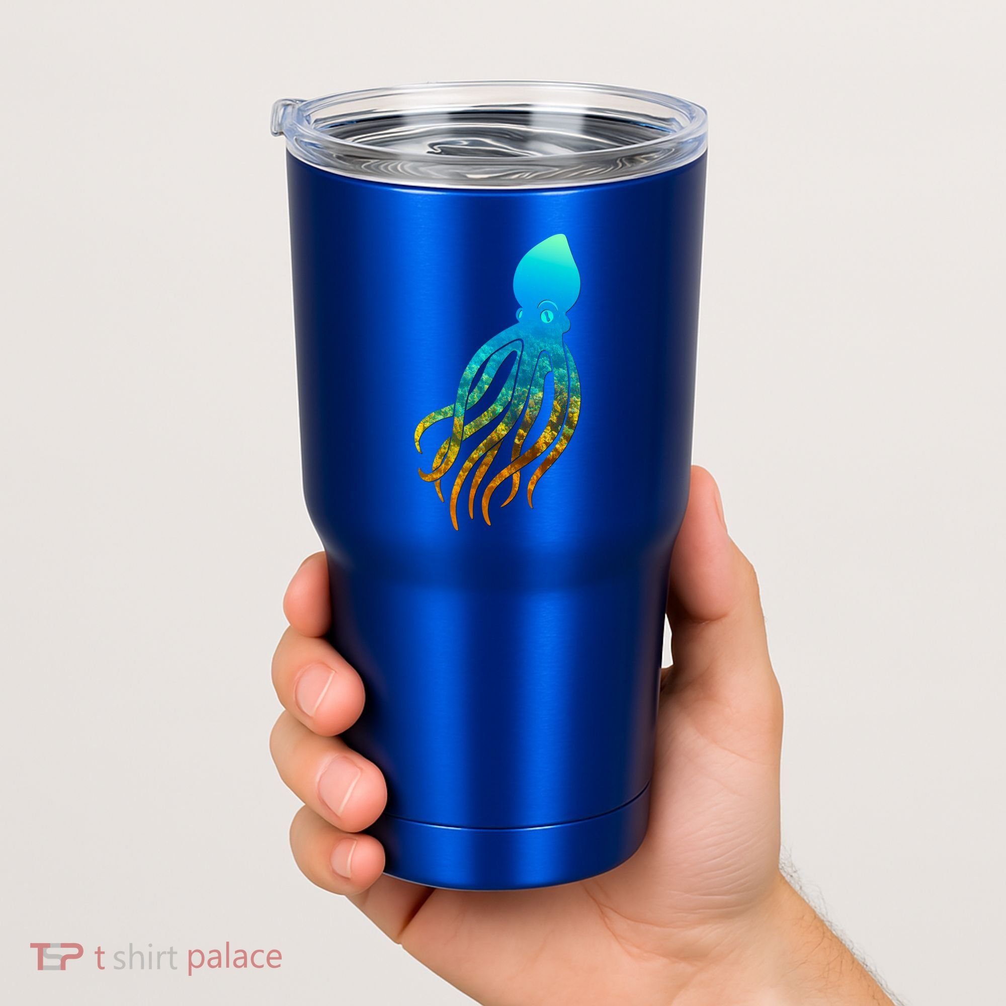 Octopus Squid Lovers Silhouette Earth Day And Ocean Week Gift Tumbler