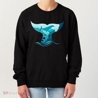 Ocean Sea Life Whale Tail Women's Sweatshirt thumb 0