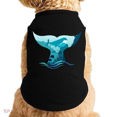 Ocean Sea Life Whale Tail Doggie Tank