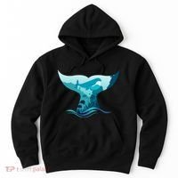Ocean Sea Life Whale Tail Hoodie thumb 0