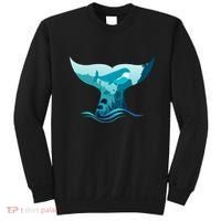 Ocean Sea Life Whale Tail Sweatshirt thumb 0