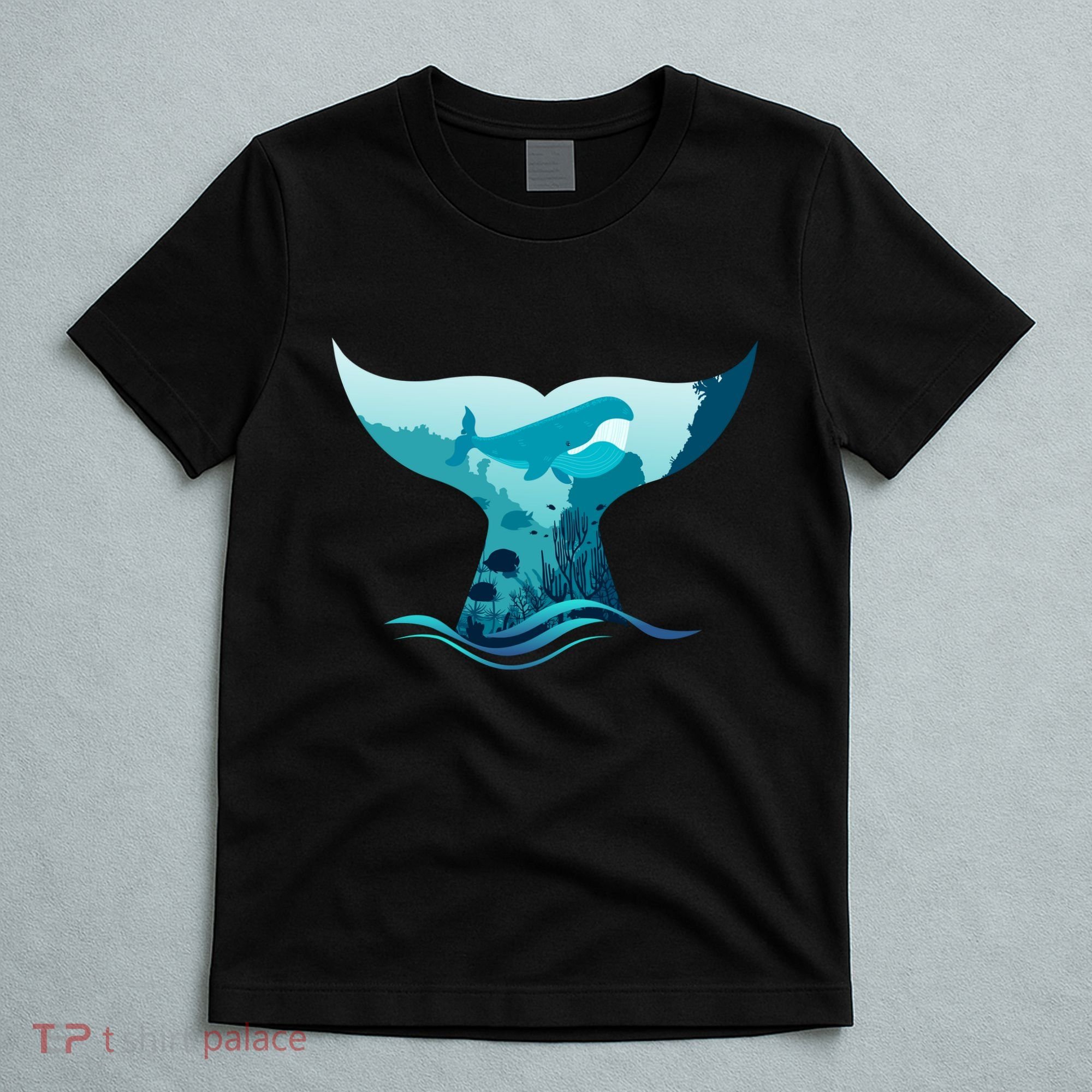 Ocean Sea Life Whale Tail T-Shirt