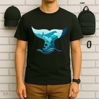 Ocean Sea Life Whale Tail T-Shirt thumb 6