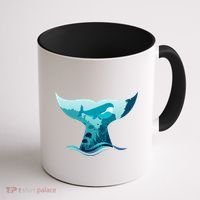 Ocean Sea Life Whale Tail Coffee Mug thumb 1