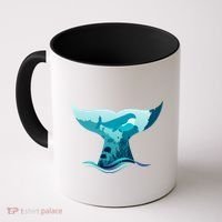 Ocean Sea Life Whale Tail Coffee Mug thumb 0