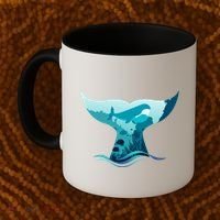 Ocean Sea Life Whale Tail Coffee Mug thumb 2