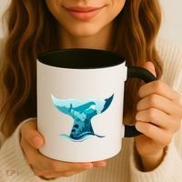 Ocean Sea Life Whale Tail Coffee Mug thumb 3